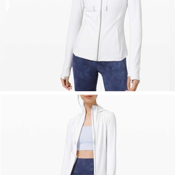 Lululemon Hooded Define Jacket *Nulu White Size 8 - Picture 11 of 11